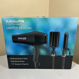 Babyliss Pro Porcelain Ceramic Limited Edition. Black. Dryer, waver & curler.
